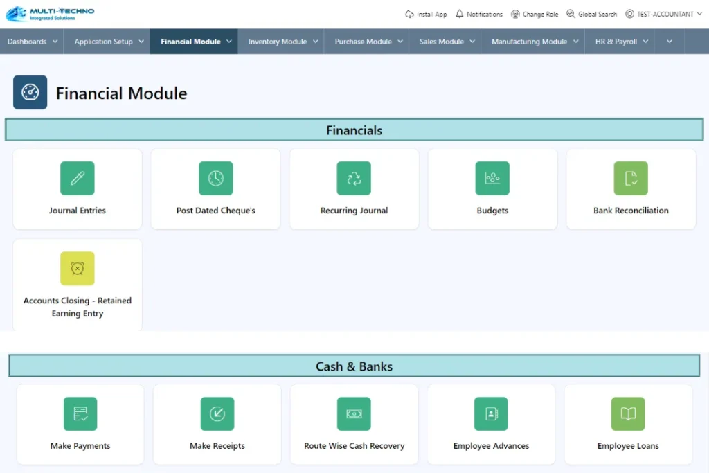 Financial Module