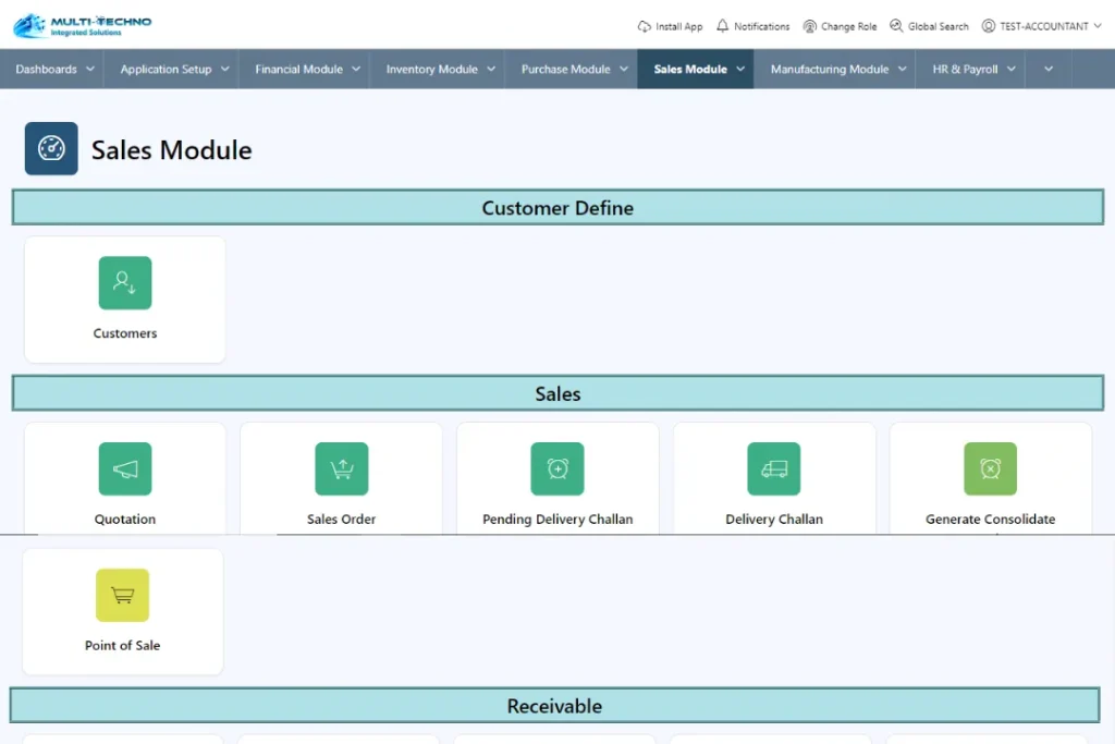 sales module