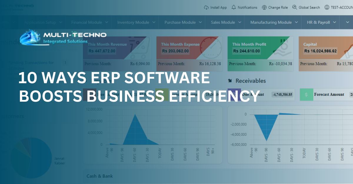 ERP software boosts business efficiency